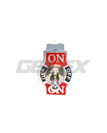 Metal On/Off/On Toggle Switch - 20A, with Spring Return