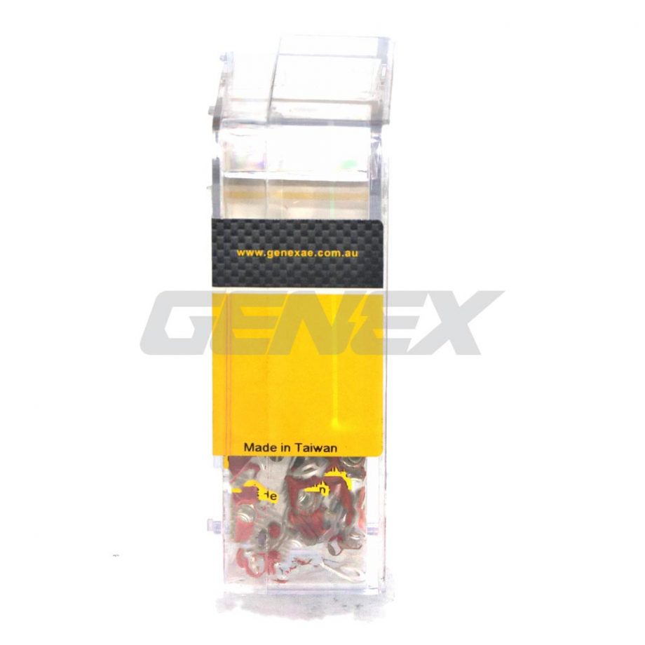 Insulated Eyelet Crimp Terminal - Red (4mm), Box of 100
