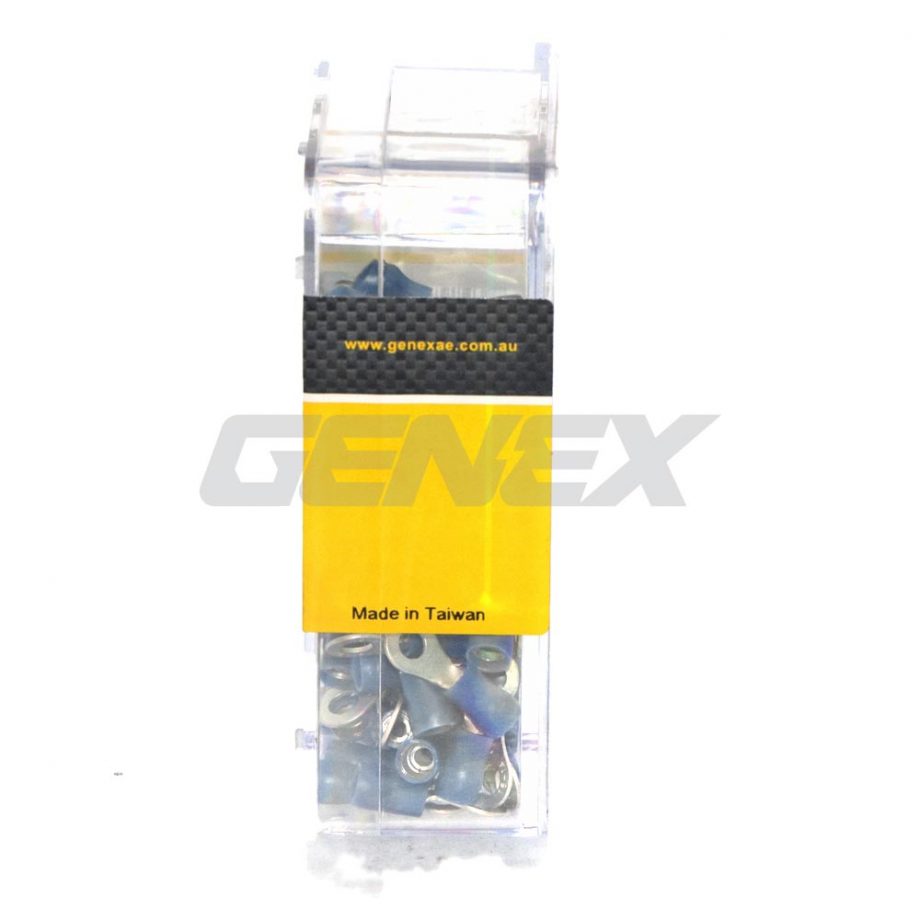 Insulated Eyelet Crimp Terminal - Blue (4mm), Box of 100