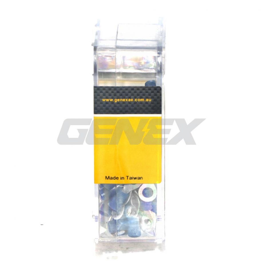 Insulated Eyelet Crimp Terminal - Blue (5mm), Box of 100