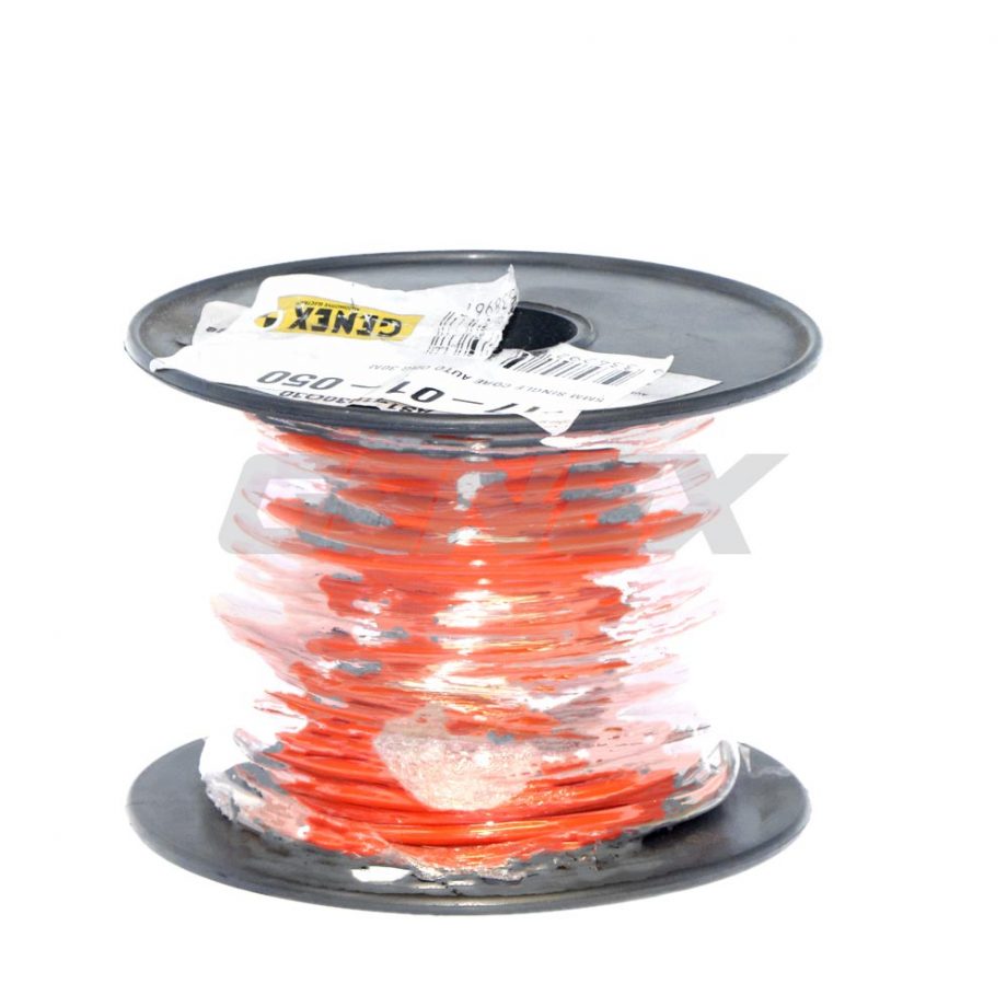 Orange Cable - 5mm, 37A, Roll of 30m