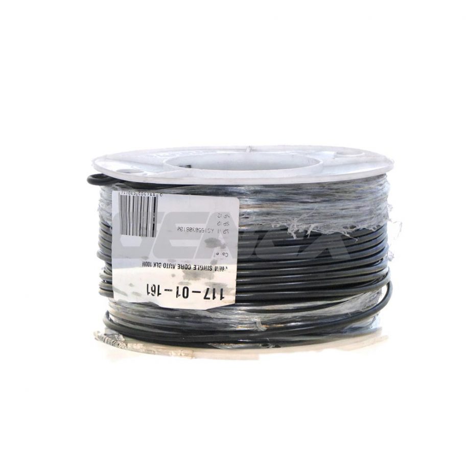 Black Cable - 6mm, 51A, Roll of 100m