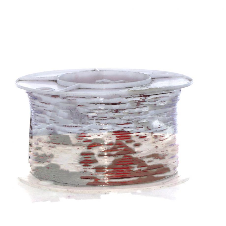 Red Cable, Black Trace - 3mm, 16A, Roll of 100m