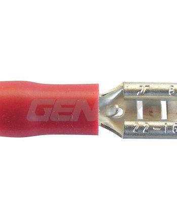 Insulated Female Blade Crimp Terminal - Red (5mm), Box of 100