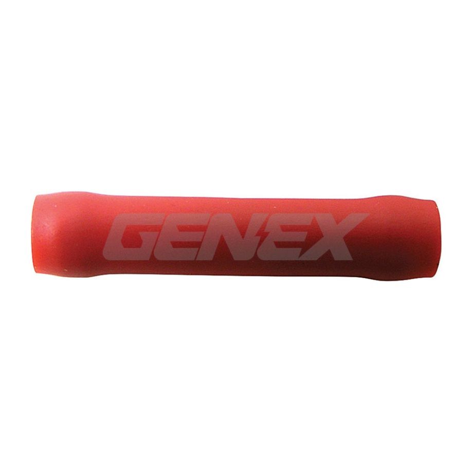 Insulated Butt Joiner Crimp Terminal - Red (4mm), Box of 100