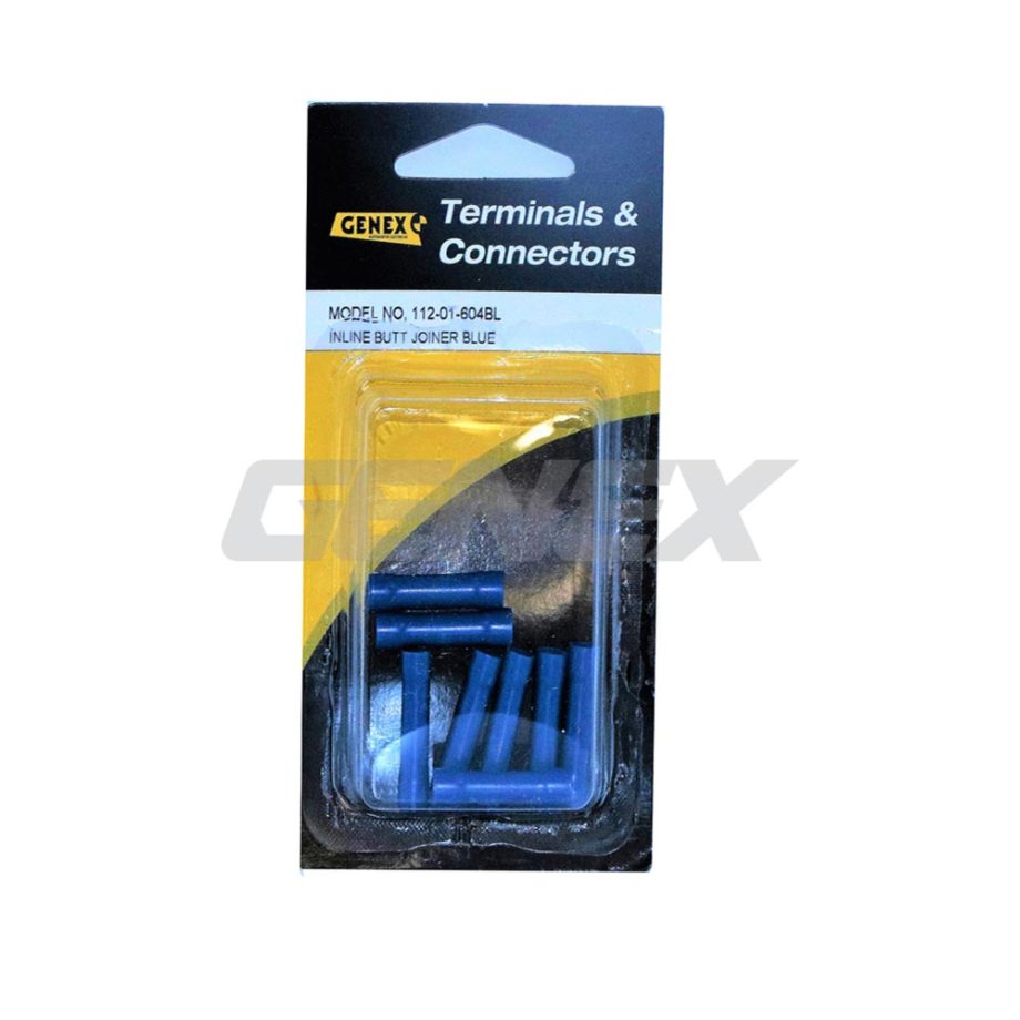 Insulated Butt Joiner Crimp Terminal - Blue (8mm)