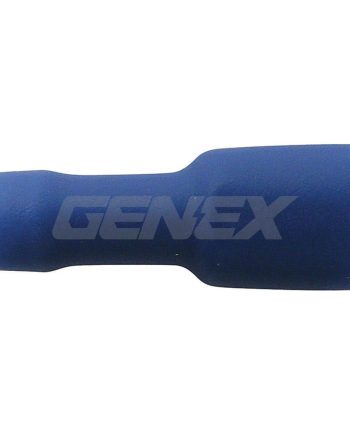 Insulated Female Blade Crimp Terminal - Blue (6.4mm), Box of 100