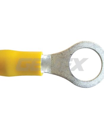 Insulated Eyelet Crimp Terminal - Yellow (10mm), Box of 50